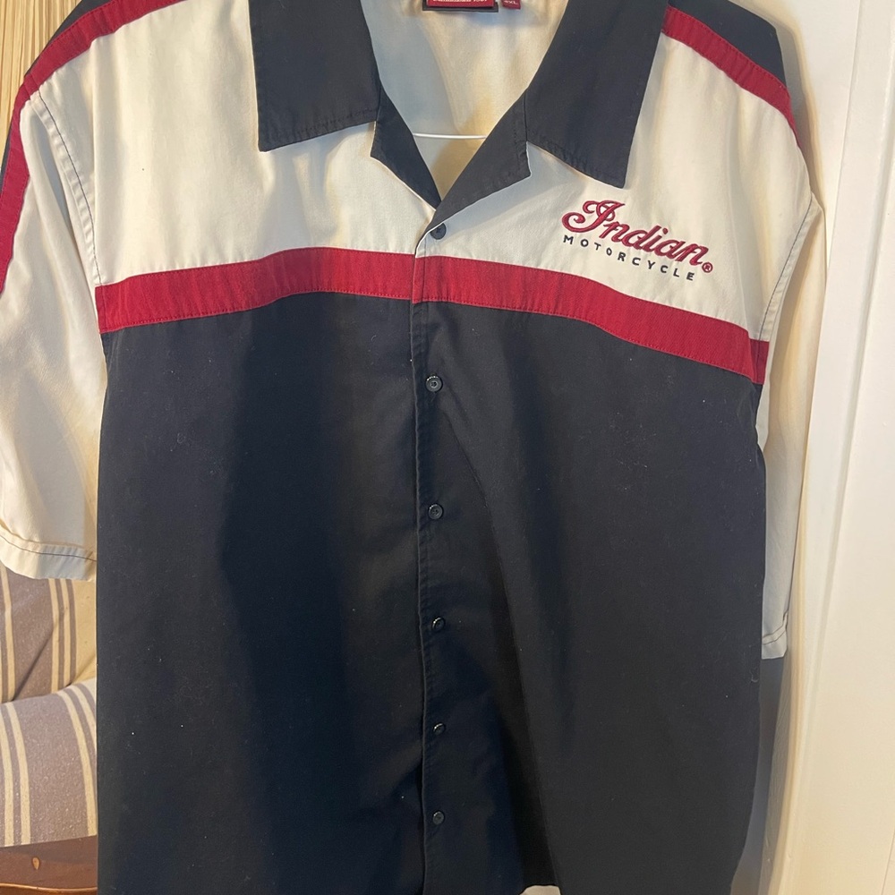 Men's Indian motorcycle short sleeve Shirt